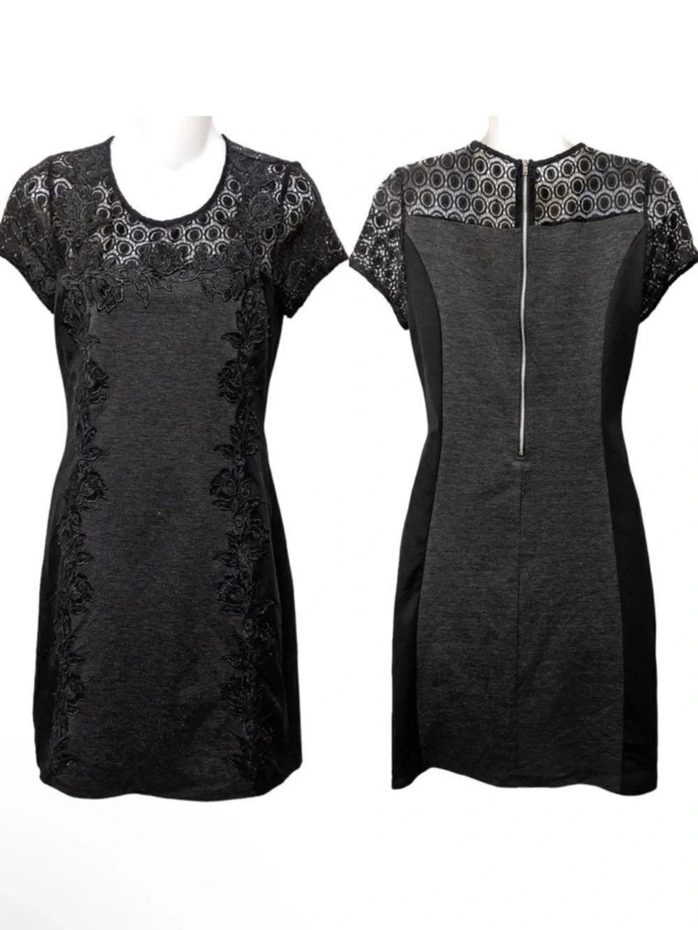 NWT 41 HAWTHORN Crochet Lace Stretch Dress S